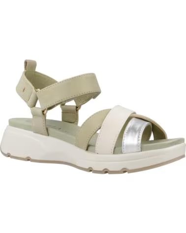 CARMELA SANDALEN 161480 MEHRFARBIG ERDTÖNE MIT KOMFORT-PLATEAUSOHLE KAKI
