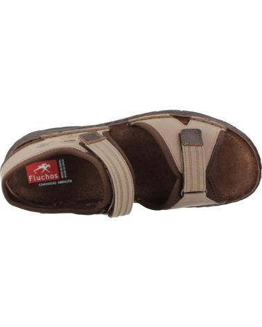 Sandalen für Herren FLUCHOS SANDALIAS HOMBRE MODELO F1753 COLOR MARRON TAUPE MARR