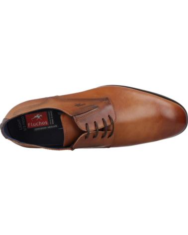 Zapatos de Hombre FLUCHOS ZAPATOS DE VESTIR HOMBRE MODELO F1887 COLOR MARRON CUERO