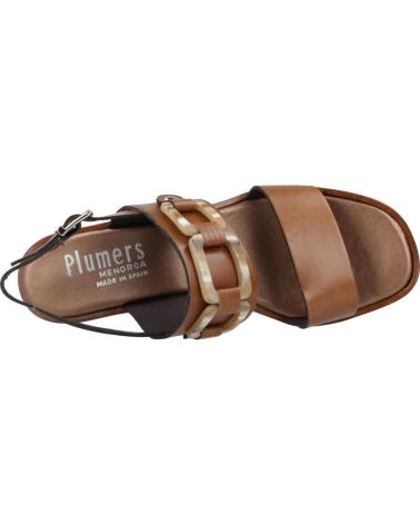 Sandalen für Damen PLUMERS SANDALIAS MUJER MODELO 3803P COLOR MARRON CUERO
