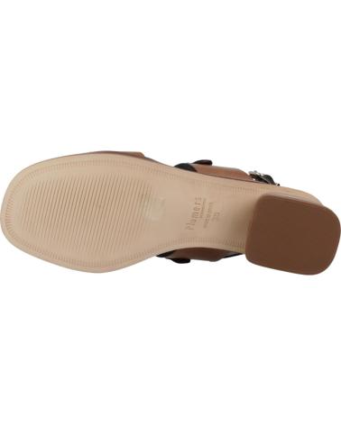 Sandalen für Damen PLUMERS SANDALIAS MUJER MODELO 3803P COLOR MARRON CUERO