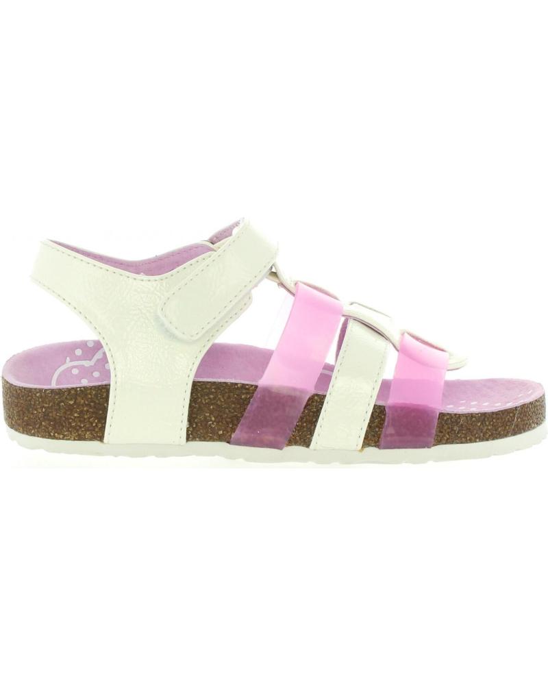 girl Sandals KICKERS 469250-30 MAGIDAYS 33 BLANC-ROSE