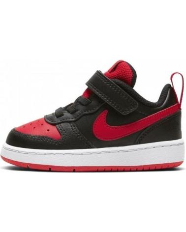 TÊNIS NIKE COURT BOROUGH LOW 2 TDV BQ5453 PRETO VERMELHO NEGRO