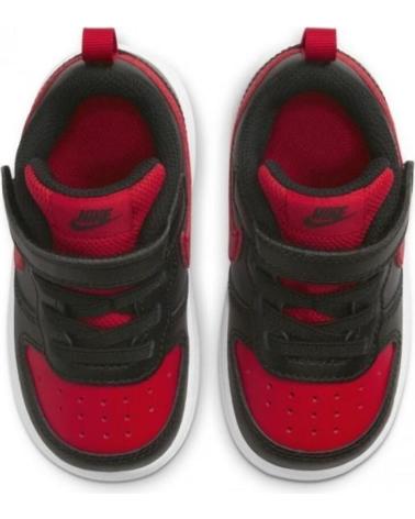 TÊNIS NIKE COURT BOROUGH LOW 2 TDV BQ5453 PRETO VERMELHO NEGRO