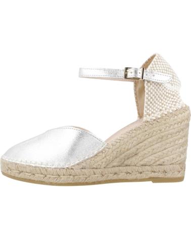 Woman Sandals MACARENA ALPARGATAS MUJER MODELO CARLA41 COLOR PLATA