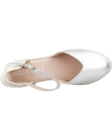 Sandálias de Mulher MACARENA ALPARGATAS MUJER MODELO CARLA41 COLOR PLATA