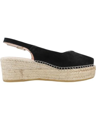 Sandales pour Femme MACARENA ALPARGATAS MUJER MODELO JAVA100 COLOR NEGRO