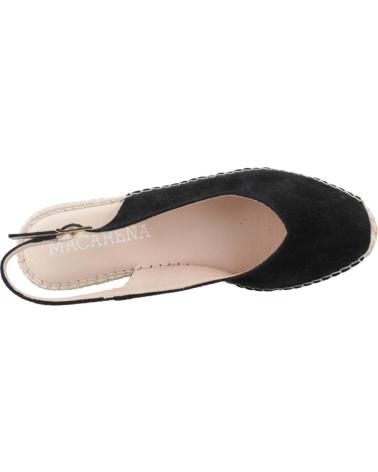 Sandales pour Femme MACARENA ALPARGATAS MUJER MODELO JAVA100 COLOR NEGRO