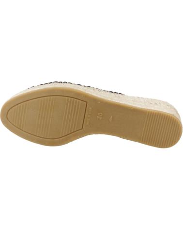 Sandales pour Femme MACARENA ALPARGATAS MUJER MODELO JAVA100 COLOR NEGRO