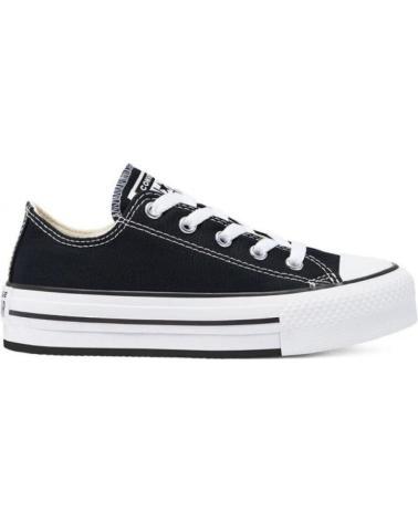 Sportivo-De-Niña-CONVERSE-BAJO-PLATAFORMA-LONA-NEGRO