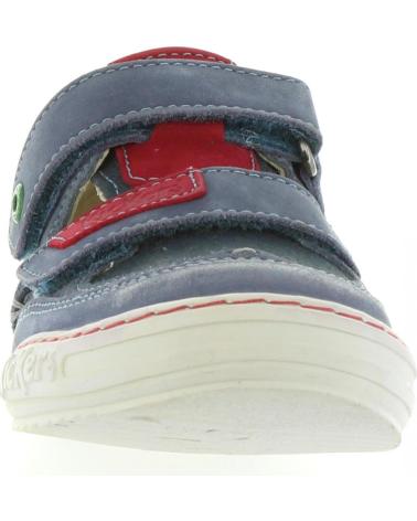 Sapatos de Menino KICKERS 414590-30 JYKROI 53 BLEU ROUGE