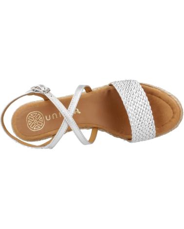 Sandálias de Mulher UNISA SANDALIAS MUJER MODELO KUSI LMT COLOR PLATA SILVER
