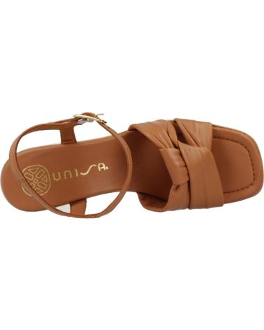 Sandálias de Mulher UNISA SANDALIAS MUJER MODELO ODOLF GRA COLOR MARRON CLARO CANNELLE