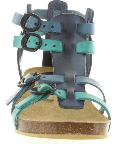 Sandalen für Damen und Mädchen KICKERS 420390-30 BOMDIA 53 BLEU TURQUOISE