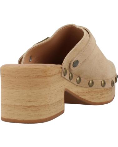 Woman Clogs YELLOW ZUECOS MUJER MODELO SONIA COLOR MARRON CLARO CHEYENE