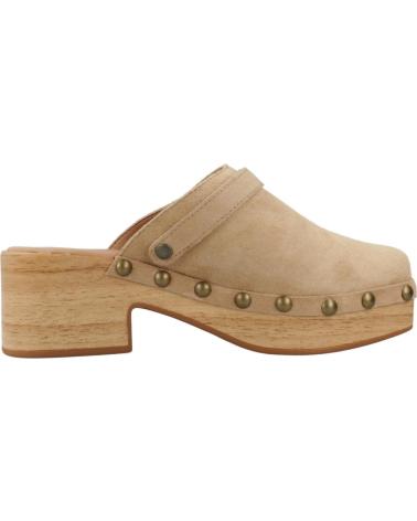Woman Clogs YELLOW ZUECOS MUJER MODELO SONIA COLOR MARRON CLARO CHEYENE