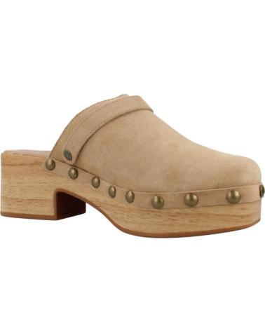 Woman Clogs YELLOW ZUECOS MUJER MODELO SONIA COLOR MARRON CLARO CHEYENE