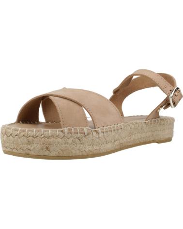 Sandalias-De-Mujer-YELLOW-ALPARGATAS-MUJER-MODELO-RAQUEL-COLOR-MARRON-CLARO-NOCCIOLA