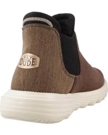 Stivaletti per Donna HEY DUDE BRANSON BOOT HD40389-21Q IN CAMOSCIO COLORE MARRONE COFFEE