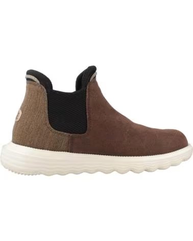 Stivaletti per Donna HEY DUDE BRANSON BOOT HD40389-21Q IN CAMOSCIO COLORE MARRONE COFFEE