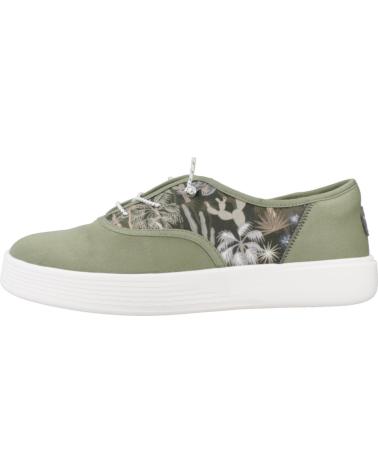 Zapatos de Hombre HEY DUDE INFORMALES HOMBRE MODELO CONWAY DESERT COLOR VERDE GREEN