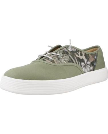 Zapatos de Hombre HEY DUDE INFORMALES HOMBRE MODELO CONWAY DESERT COLOR VERDE GREEN