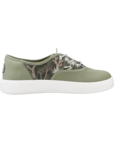 Zapatos de Hombre HEY DUDE INFORMALES HOMBRE MODELO CONWAY DESERT COLOR VERDE GREEN