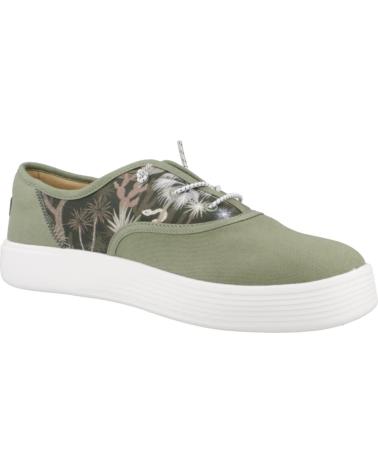 Zapatos de Hombre HEY DUDE INFORMALES HOMBRE MODELO CONWAY DESERT COLOR VERDE GREEN