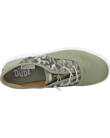 Zapatos de Hombre HEY DUDE INFORMALES HOMBRE MODELO CONWAY DESERT COLOR VERDE GREEN