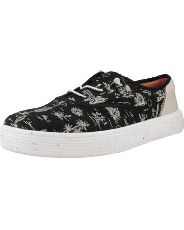 Zapatos de Hombre HEY DUDE INFORMALES HOMBRE MODELO CONWAY DESERT COLOR NEGRO BLACK