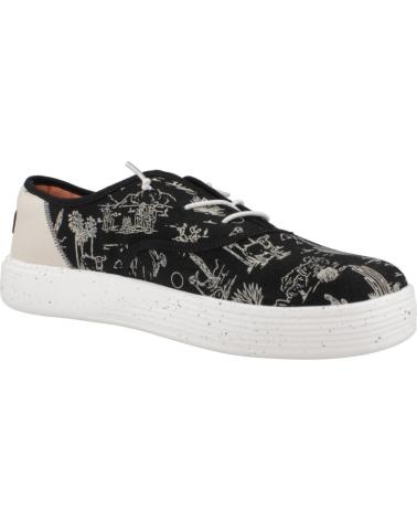 Zapatos de Hombre HEY DUDE INFORMALES HOMBRE MODELO CONWAY DESERT COLOR NEGRO BLACK