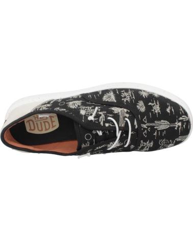Zapatos de Hombre HEY DUDE INFORMALES HOMBRE MODELO CONWAY DESERT COLOR NEGRO BLACK