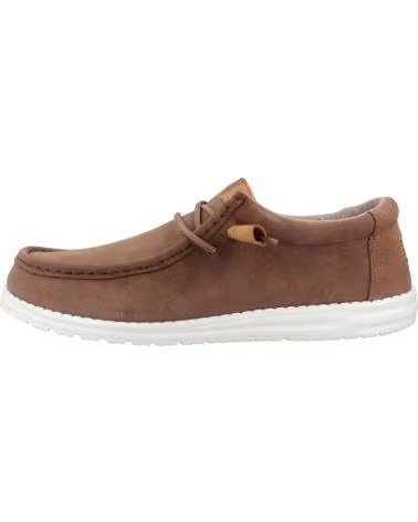 Scarpe-De-Hombre-HEY-DUDE-INFORMALES-HOMBRE-MODELO-CRAFT-SUEDE-COLOR-MARRON-BROWN