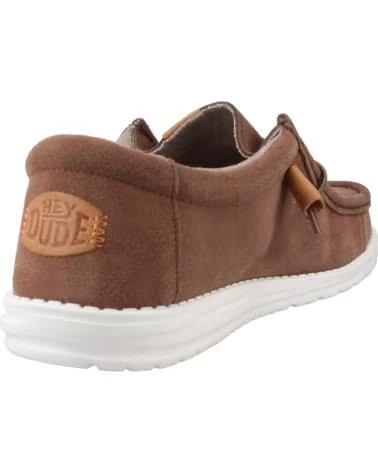 Shoes-De-Hombre-HEY-DUDE-INFORMALES-HOMBRE-MODELO-CRAFT-SUEDE-COLOR-MARRON-BROWN