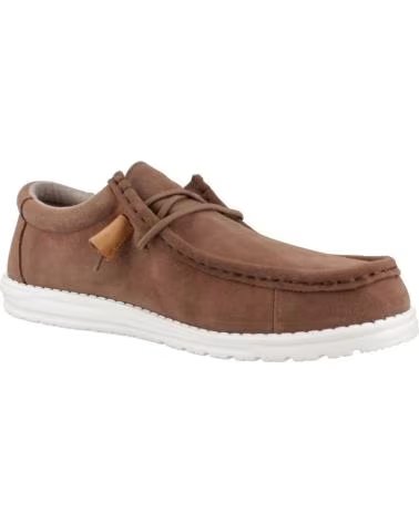 Shoes-De-Hombre-HEY-DUDE-INFORMALES-HOMBRE-MODELO-CRAFT-SUEDE-COLOR-MARRON-BROWN