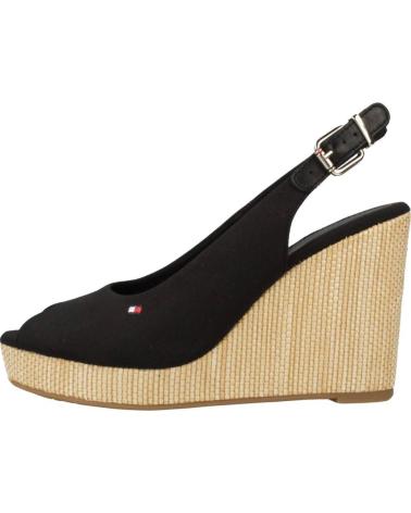 Sandalias de Mujer TOMMY HILFIGER SANDALIAS ICONIC ELENA SLING BACK WEDGE NEGRO