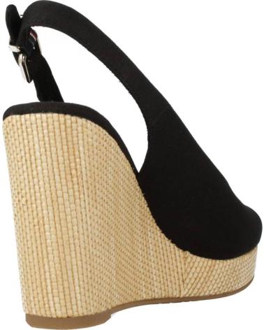 Sandalias de Mujer TOMMY HILFIGER SANDALIAS ICONIC ELENA SLING BACK WEDGE NEGRO