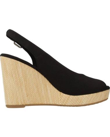 Sandalias de Mujer TOMMY HILFIGER SANDALIAS ICONIC ELENA SLING BACK WEDGE NEGRO