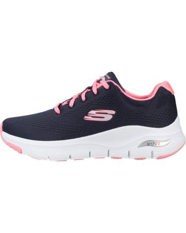 BASKETS SKECHERS ARCH FIT - BIG APPEAL BLEU MARINE/ROSE POUR FEMME AZUL