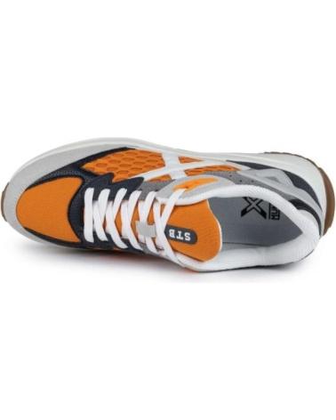 Sportivo per Uomo MUNICH ZAPATILLA TIP 38 HOMBRE GRIS 4155038 NARANJA