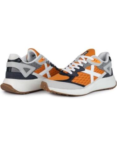 Sportivo per Uomo MUNICH ZAPATILLA TIP 38 HOMBRE GRIS 4155038 NARANJA