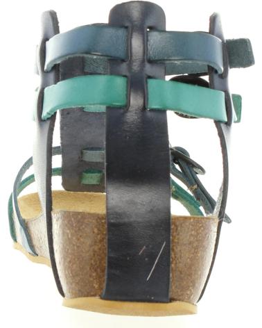 Sandalen für Damen und Mädchen KICKERS 420390-30 BOMDIA 53 BLEU TURQUOISE