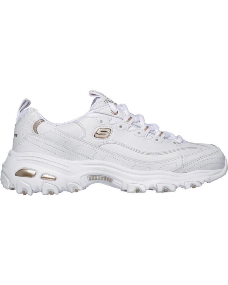 SKECHERS ZAPATILLAS MUJER MODELO DLITES - FRESH START COLOR BLANCO WT WTRG