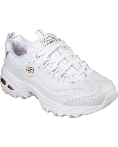 SKECHERS ZAPATILLAS MUJER MODELO DLITES - FRESH START COLOR BLANCO WT WTRG