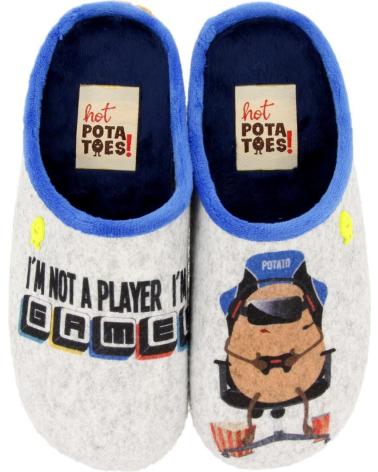 Pantofole per Bambina e Bambino HOT POTATOES ZAPATILLAS DE CASA HOT POTATOES GLANEGG 64644 AZUL