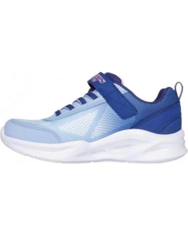 ZAPATILLAS SKECHERS CON LUCES 303714L NVLB AZUL Y ROSA AZUL