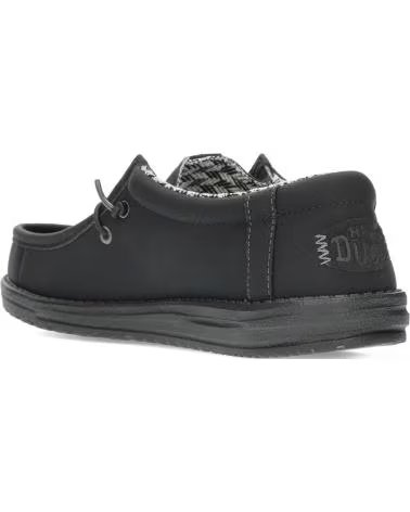 HEY DUDE MOCASINS WALLY CLASSIC 41894 HD41894-070 NOIR HOMME BLACKCHARCOAL