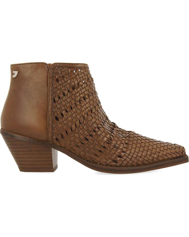 GIOSEPPO LIVONIA COWBOY-STIEFELETTEN 73597 BRAUN GEFLOCHTEN AUS LEDER CUERO