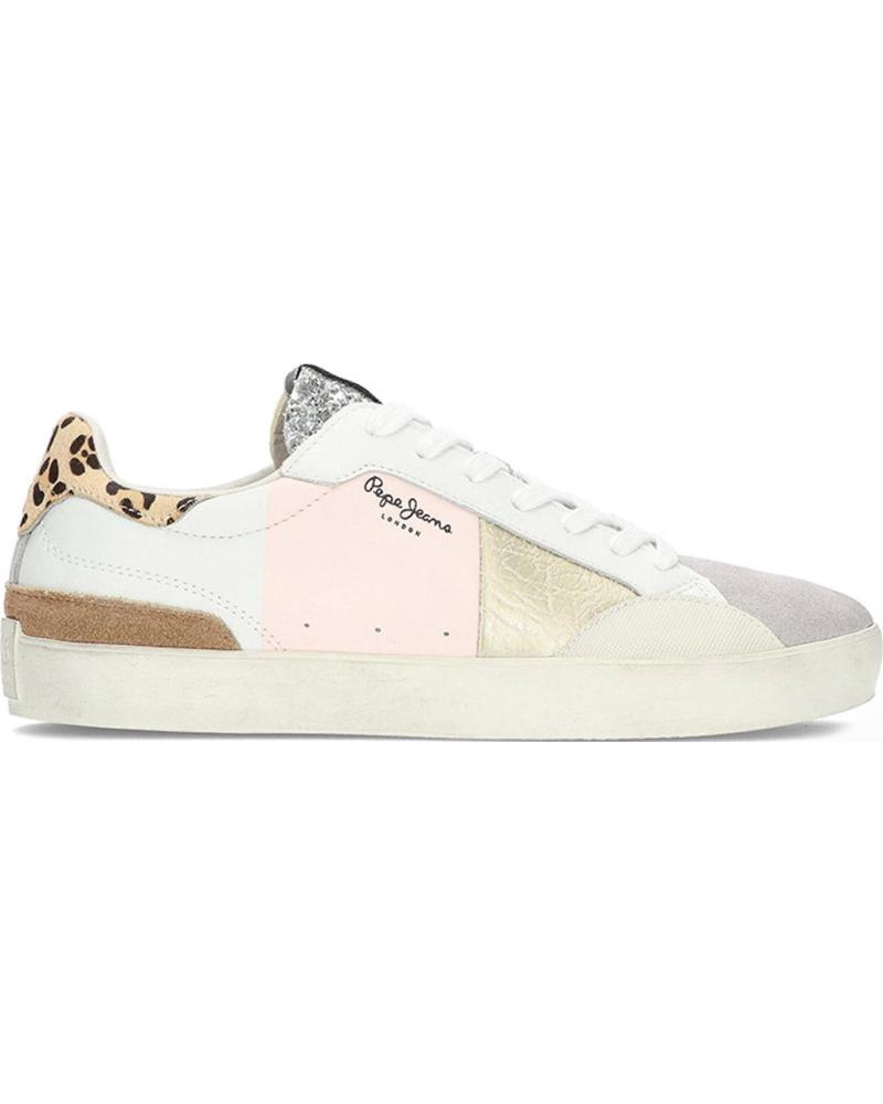 Woman Trainers PEPE JEANS PLS31573-301 W04 LANE SWEET W LIGHT NUDE PINK