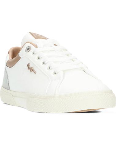 Woman Trainers PEPE JEANS PLS31588-142 KENTON COURT W GOLDEN OCHRE BROWN